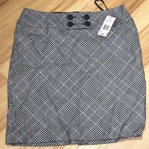nwt plaid academia retro 60s inspired pencil skirt preppy schoolgirl